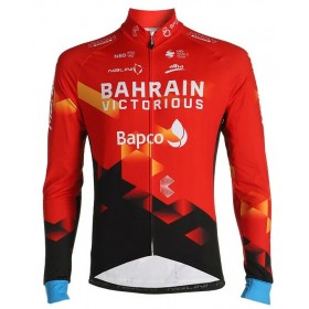 Maillot Cyclisme 2021 Team Bahrain Victorious Manches Longues N001